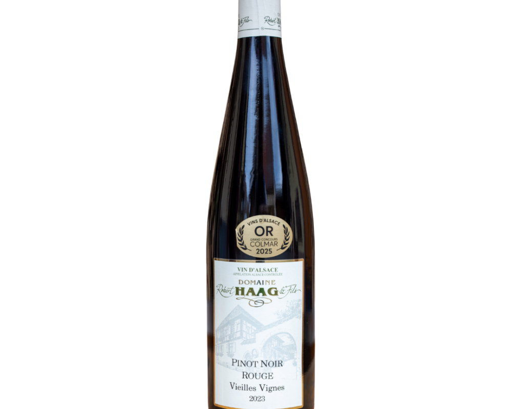 3ème nouveauté : Pinot Noir ROUGE Vieilles Vignes 2023 – Médaille d&rsquo;Or Colmar
